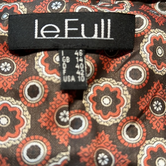 Le Full 2 Piece Wool Blend Pinstripe Suit With Crop Pants And Blazer Size 8-10 - Picture 11 of 12